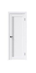 Дверь межкомнатная FRANT SCANDI Метрополь G-2 White crystal чёрный молдинг в Екатеринбурге