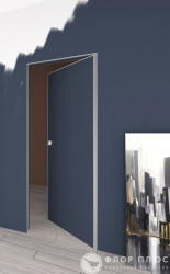 Дверь межкомнатная FRANT INVISIBLE Скрытого монтажа Обратное открывание с притвором Черная кромка в Екатеринбурге