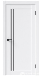 Дверь межкомнатная FRANT SCANDI Метрополь G-2 White crystal чёрный молдинг в Екатеринбурге