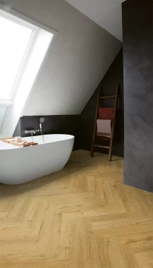 ПВХ плитка Quick Step Vinyl Flex PRISTINE Дуб жемчyжный натуральный